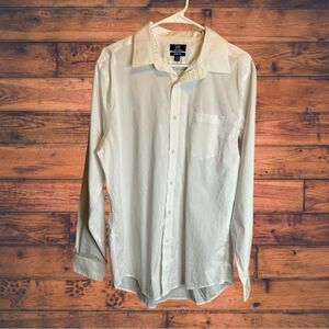 5 for $25🔥George Slim Fit White Button Front Shirt Large (42-44)